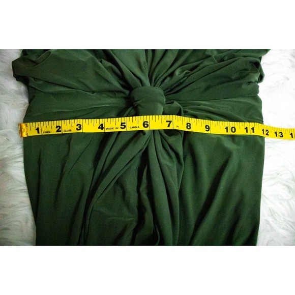 Misa Los Angeles Green Maxi Dress Size XS Cami Jersey Knit Sleeveless Vacation - Picture 9 of 10